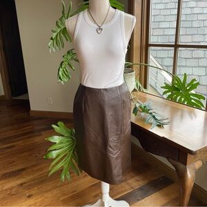 Mixit Chocolate Brown Pencil Skirt